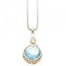925 Sterling Silver Blue Spinel Chain With Pendant