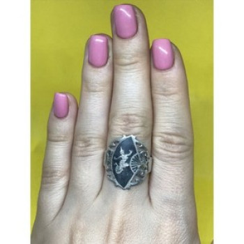 Vintage 925 Sterling Siamese Silver Ring Size 8.5