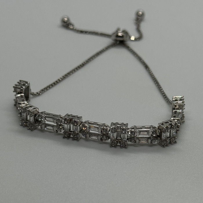 925 Sterling Silver CZ Bracelet