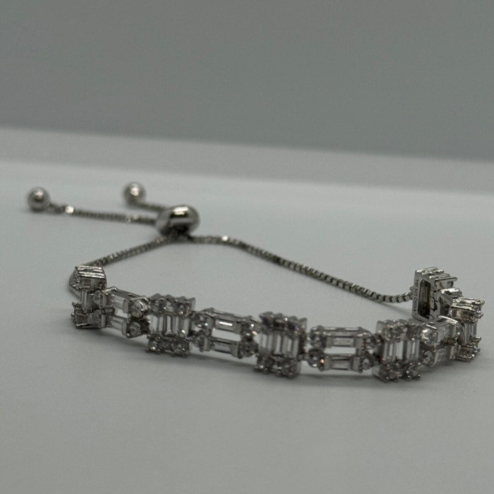 925 Sterling Silver CZ Bracelet