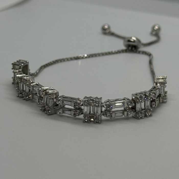 925 Sterling Silver CZ Bracelet