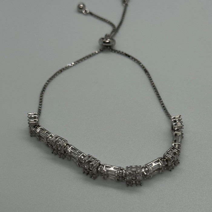 925 Sterling Silver CZ Bracelet