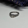 10K White Gold Ring Sapphire Size 6.5