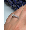 10K WHITE GOLD RING SAPPHIRE SIZE 6.5