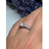 10K WHITE GOLD RING SAPPHIRE SIZE 6.5