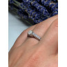 10K WHITE GOLD RING SAPPHIRE SIZE 6.5