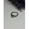 10K WHITE GOLD RING SAPPHIRE SIZE 6.5