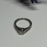 10K White Gold Ring Sapphire Size 6.5