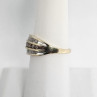 14K Yellow Gold Hessonite & Goshenite Ring Size 6