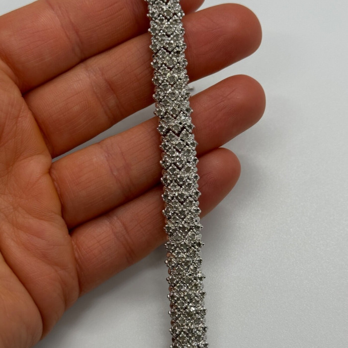 925 Sterling Silver Sapphire Bracelet