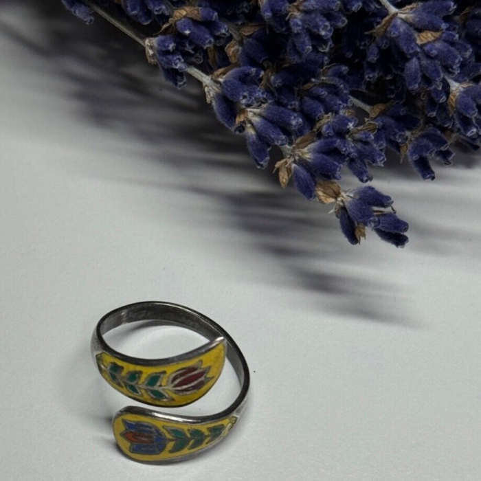 Vintage 925 Sterling Silver Sapphire Ring Size 9
