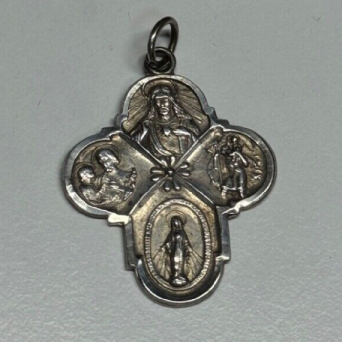 925 Sterling Silver Cross Length 30 Mm