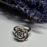 925 Sterling Silver Rose Ring Size 7