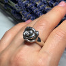 925 Sterling Silver Rose Ring Size 7