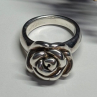 925 Sterling Silver Rose Ring Size 7