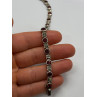 925 STERLING SILVER GARNET & MARCASITE BRACELET