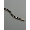 925 STERLING SILVER GARNET & MARCASITE BRACELET