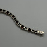 925 Sterling Silver Garnet & Marcasite Bracelet