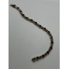 925 STERLING SILVER GARNET & MARCASITE BRACELET