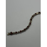 925 STERLING SILVER GARNET & MARCASITE BRACELET