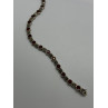 925 STERLING SILVER GARNET & MARCASITE BRACELET