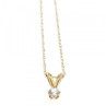10K Yellow Gold Diamond Chain with Pendant