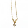 10K Yellow Gold Diamond Chain with Pendant