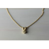 14K YELLOW GOLD DIAMOND CHAIN WITH PENDANT