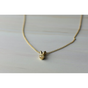 14K YELLOW GOLD DIAMOND CHAIN WITH PENDANT