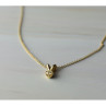 10K Yellow Gold Diamond Chain with Pendant