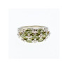 925 Sterling Silver Peridot Ring Size 7