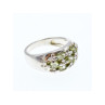 925 Sterling Silver Peridot Ring Size 7