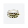 925 Sterling Silver Peridot Ring Size 7