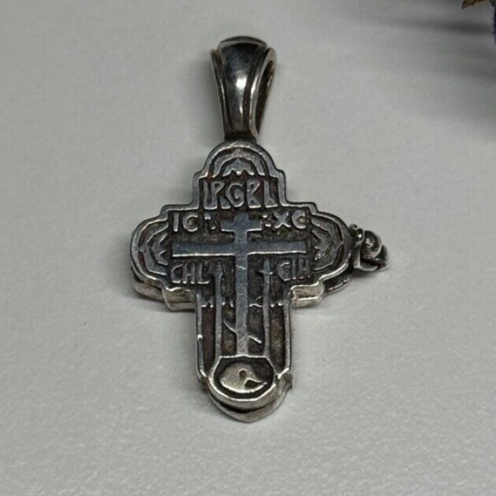 925 Sterling Silver Cross Length 27 Mm