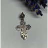 925 Sterling Silver CZ Cross Length 40 Mm