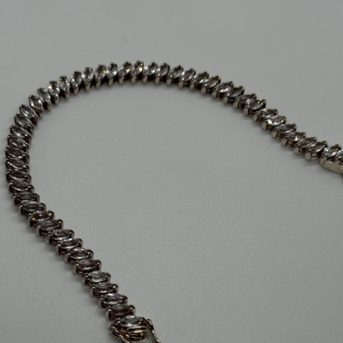 925 Sterling Silver Tourmalines Bracelet