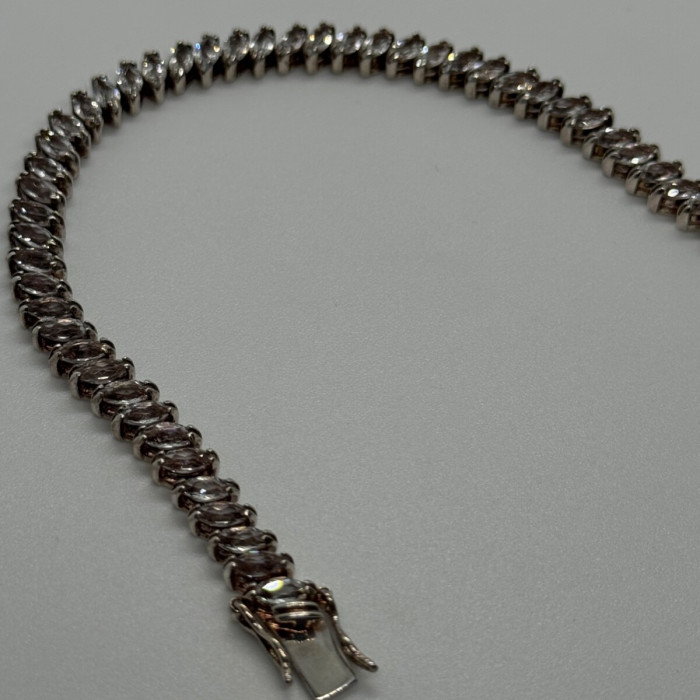 925 Sterling Silver Tourmalines Bracelet