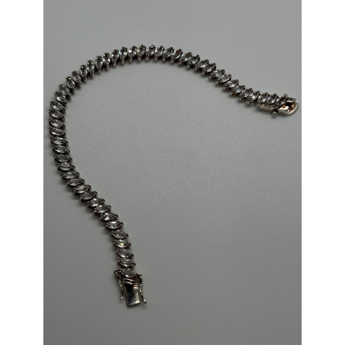 925 STERLING SILVER TOURMALINES BRACELET