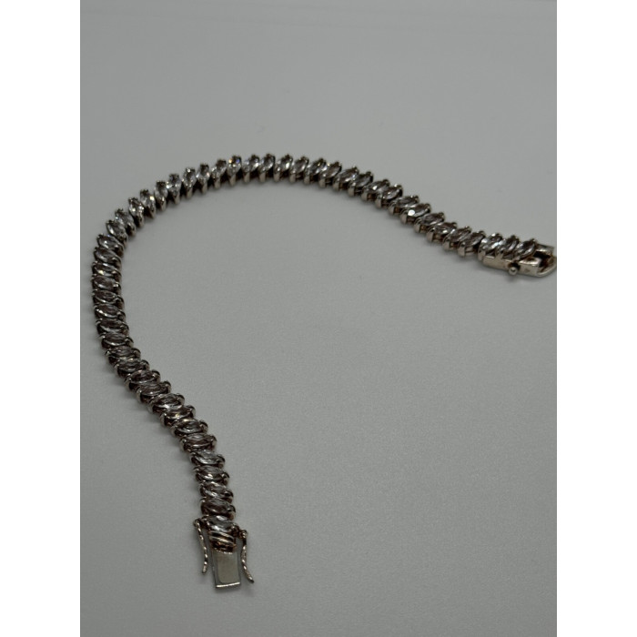 925 STERLING SILVER TOURMALINES BRACELET