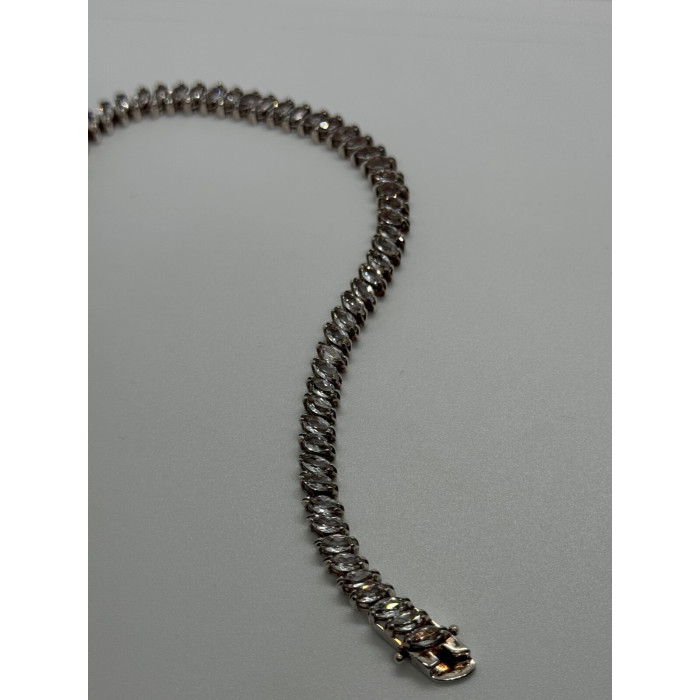 925 STERLING SILVER TOURMALINES BRACELET