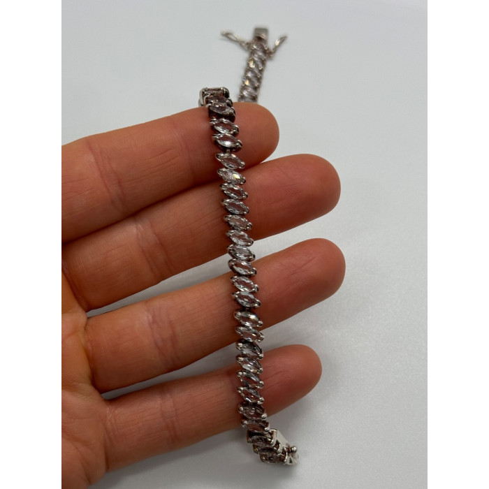 925 STERLING SILVER TOURMALINES BRACELET