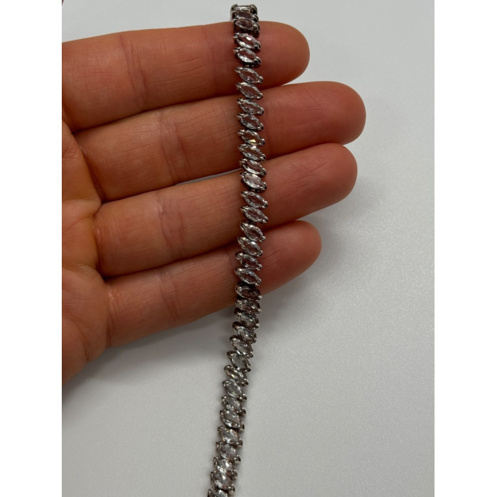 925 STERLING SILVER TOURMALINES BRACELET