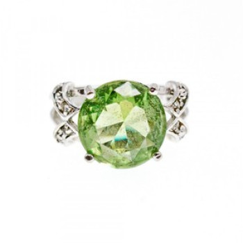 925 Sterling Silver CZ Ring Size 7
