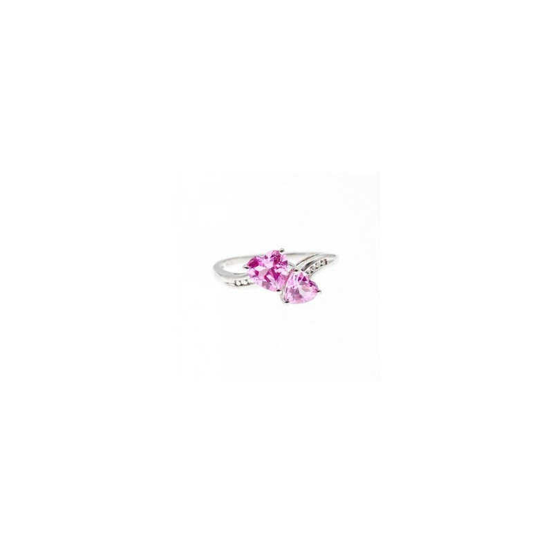 925 Sterling Silver Pink Topaz 