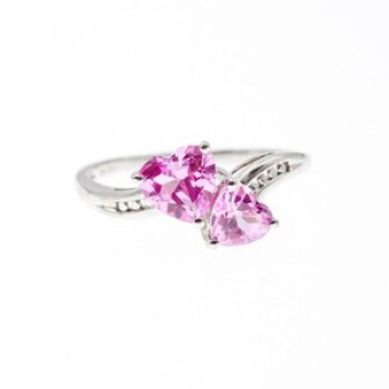 925 Sterling Silver Pink Topaz 