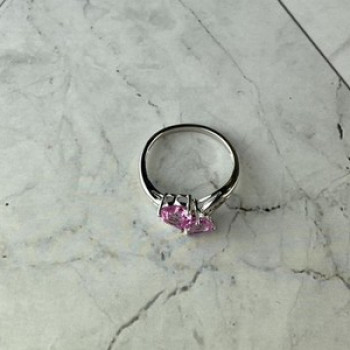 925 Sterling Silver Pink Topaz 