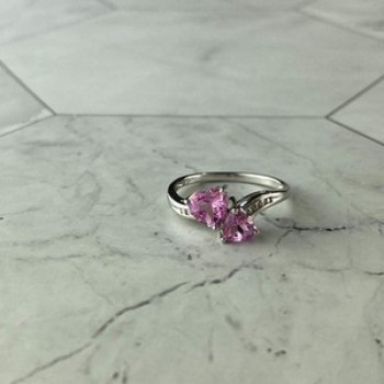 925 Sterling Silver Pink Topaz 