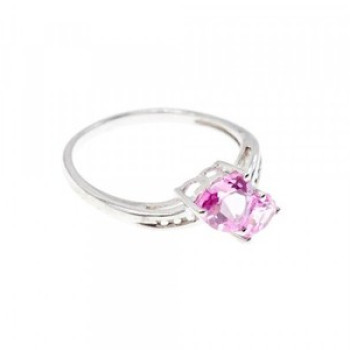 925 Sterling Silver Pink Topaz 