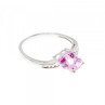 925 Sterling Silver Pink Topaz 