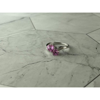 925 Sterling Silver Pink Topaz 